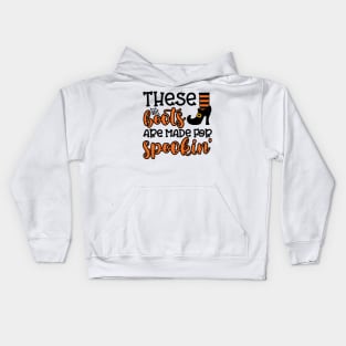 These Boots Are Made For Spookin' Witch Halloween Kids Hoodie